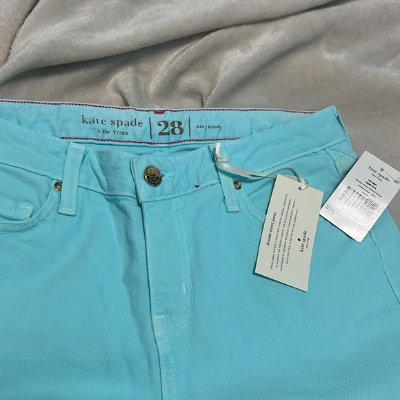 NWT KATE SPADE Broome Street Play Hooky Skinny Jeans, Women’s 28 blue/aqua/teal - Picture 7 of 7